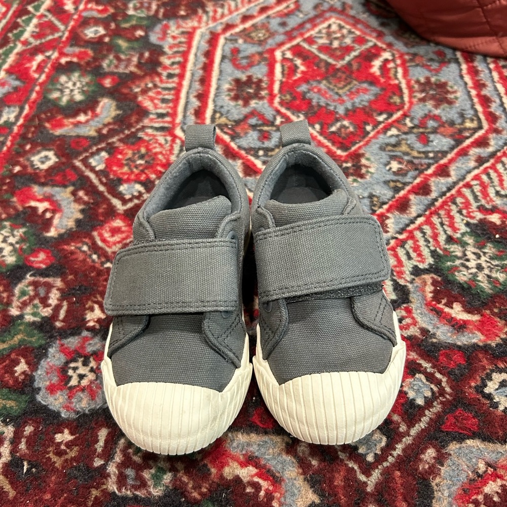 Grey Cat and Jack Velcro Sneakers